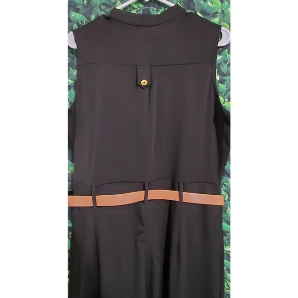 NEW Pink Queen Button Up Long Wide Leg Jumpsuit w/ Belt-XXL - Picture 7 of 7